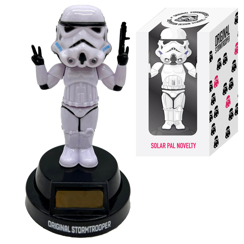 Puckator The Original Stormtrooper Peace Solar Pal - Home Office Table Desk Dashboard Car Decor Decoration - Gift Ideas - Gifts For Teenage Old Boy Girl Dad Mums Powered KIds Toys Toy Figure Figures