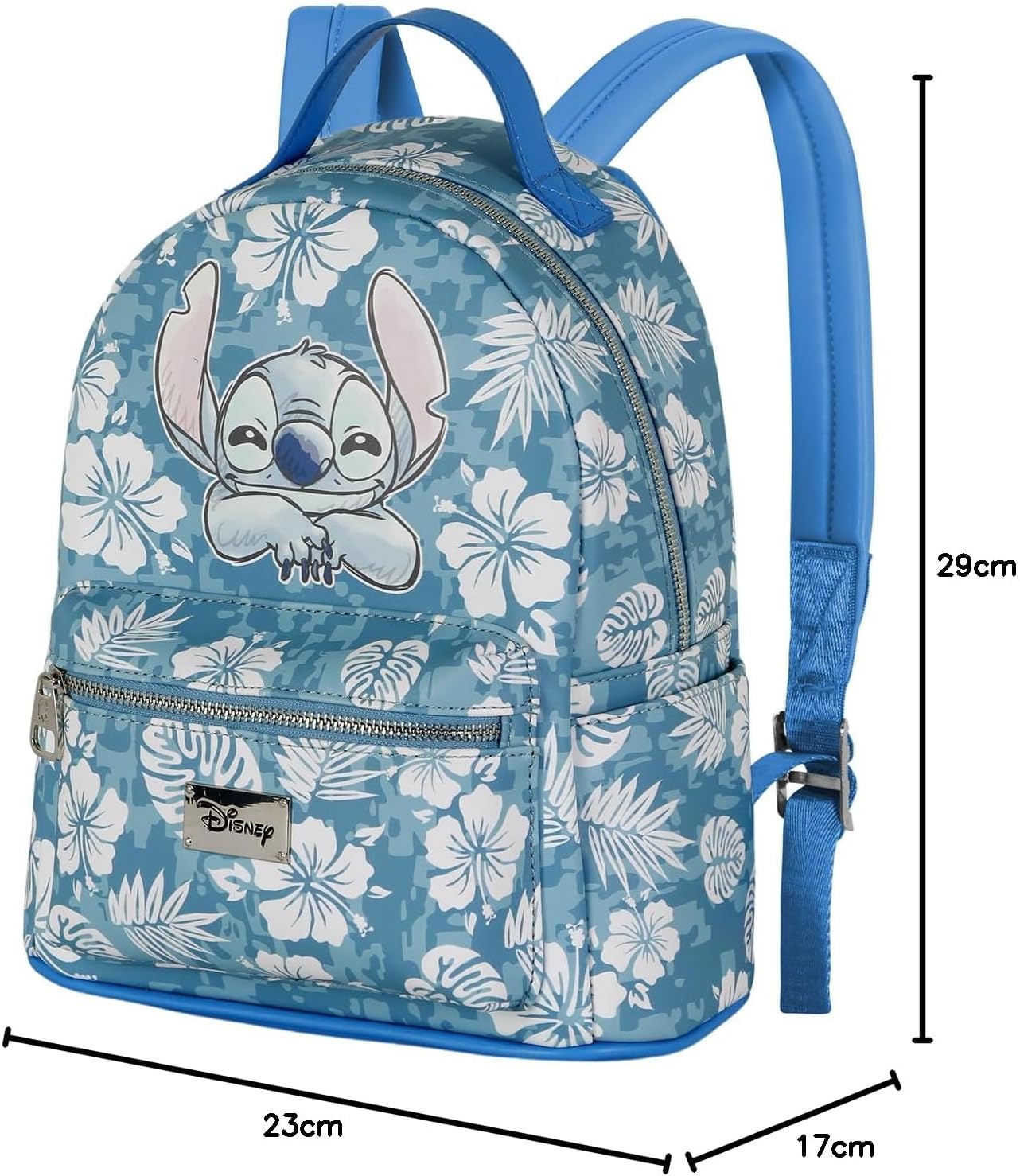 Lilo and Stitch Aloha-Small Fashion Backpack, Blue, 17 x 23 x 29 cm, Capacity L