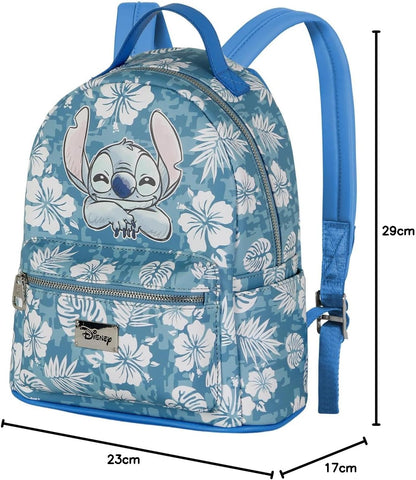 Lilo and Stitch Aloha-Small Fashion Backpack, Blue, 17 x 23 x 29 cm, Capacity L
