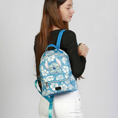 Lilo and Stitch Aloha-Small Fashion Backpack, Blue, 17 x 23 x 29 cm, Capacity L