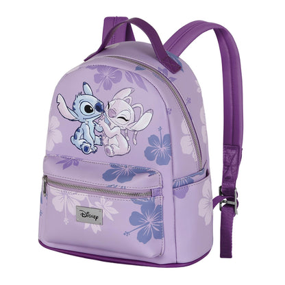 Disney Lilo e Stitch Stitch & Angel-Zaino Fashion Piccolo, Rosa, 23 x 29 cm, Capacità L