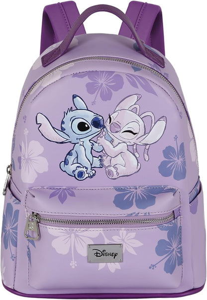 Disney Lilo e Stitch Stitch & Angel-Zaino Fashion Piccolo, Rosa, 23 x 29 cm, Capacità L