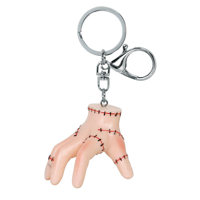 Wednesday Icon 3D Thing-Icon Keychain, Off-white, 5 x 6 cm
