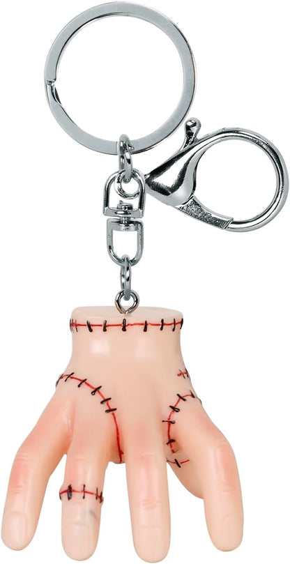 Wednesday Icon 3D Thing-Icon Keychain, Off-white, 5 x 6 cm