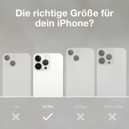 Woodcessories - Bio Case, Handyhülle kompatibel mit iPhone 15 Pro Hülle schwarz - Nachhaltig aus Pflanzen iPhone 15 Pro Schwarz