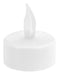 Viscio Trading 166088 Tealight LED Rechargeable 2 Pieces, Plastic, white, 4 X 4 X 4 cm