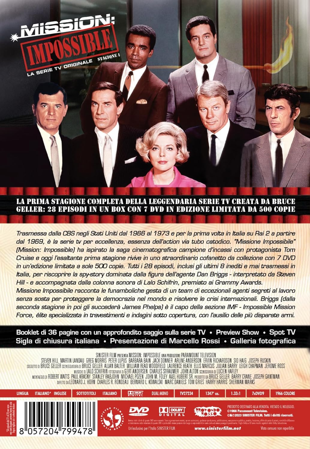 Mission: Impossible - Serie TV - Stagione 01 (7 Dvd) (Limited Edition 500 Copie