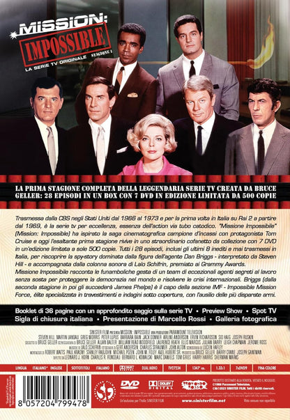 Mission: Impossible - Serie TV - Stagione 01 (7 Dvd) (Limited Edition 500 Copie