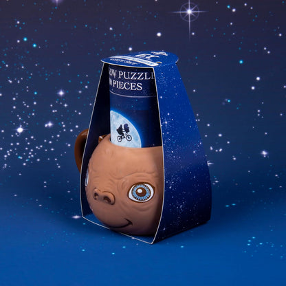 Fizz Creations E.T. The Extra-Terrestrial Shaped Mug & Jigsaw Puzzle. Includes 440ml Capacity 3D Ceramic Mug and 100 Piece E.T. Jigsaw Puzzle. Officially Licensed Universal Classics Merchandise.