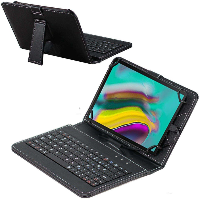 Navitech Black Keyboard Case Compatible with SEBBE Tablet 10 Inch