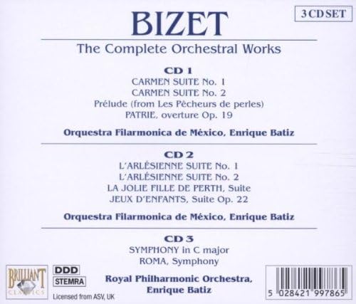 Complete Orchestral Works (Batiz, Orquestra Fil. De Mexico)