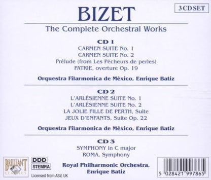 Complete Orchestral Works (Batiz, Orquestra Fil. De Mexico)