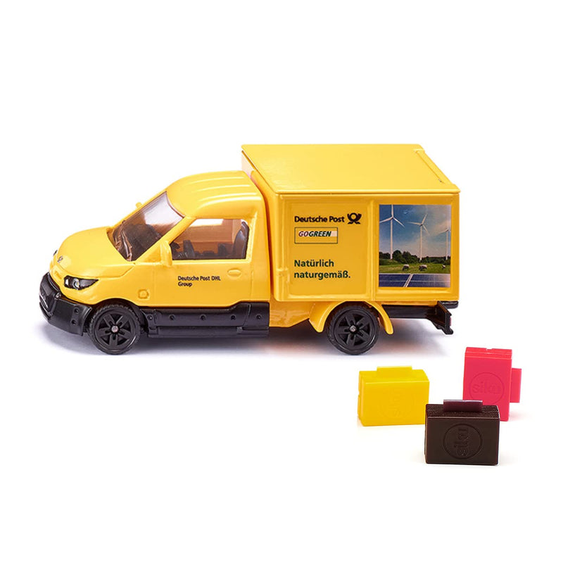 siku 1944, Streetscooter, 1:50, Metal/Plastic, Yellow, Incl. trailer hitch, Can be combined with siku models of the same scale Street Scooter Post Single