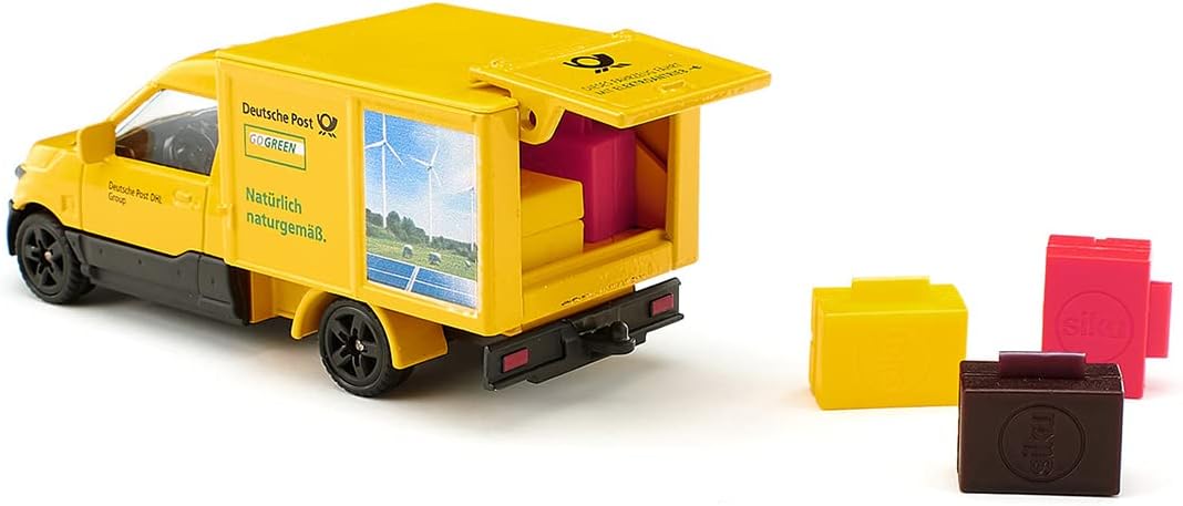 siku 1944, Streetscooter, 1:50, Metal/Plastic, Yellow, Incl. trailer hitch, Can be combined with siku models of the same scale Street Scooter Post Single