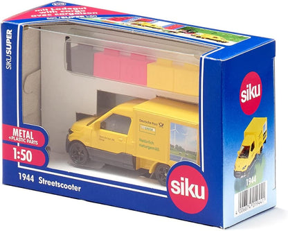 siku 1944, Streetscooter, 1:50, Metal/Plastic, Yellow, Incl. trailer hitch, Can be combined with siku models of the same scale Street Scooter Post Single