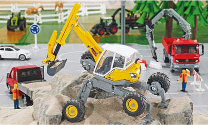 siku 3548, Menzi Muck Walking Excavator, 1:50, Metal/Plastic, Yellow, Adjustable chassis Menzi Muck Digger