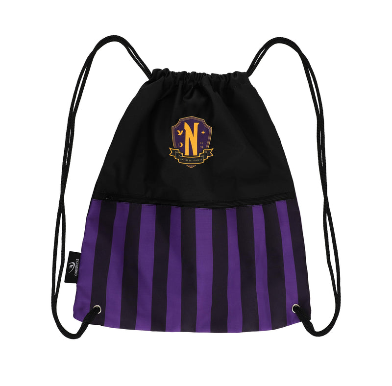Wednesday Stoffbeutel Nevermore Academy Purple