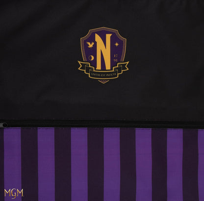 Wednesday Stoffbeutel Nevermore Academy Purple