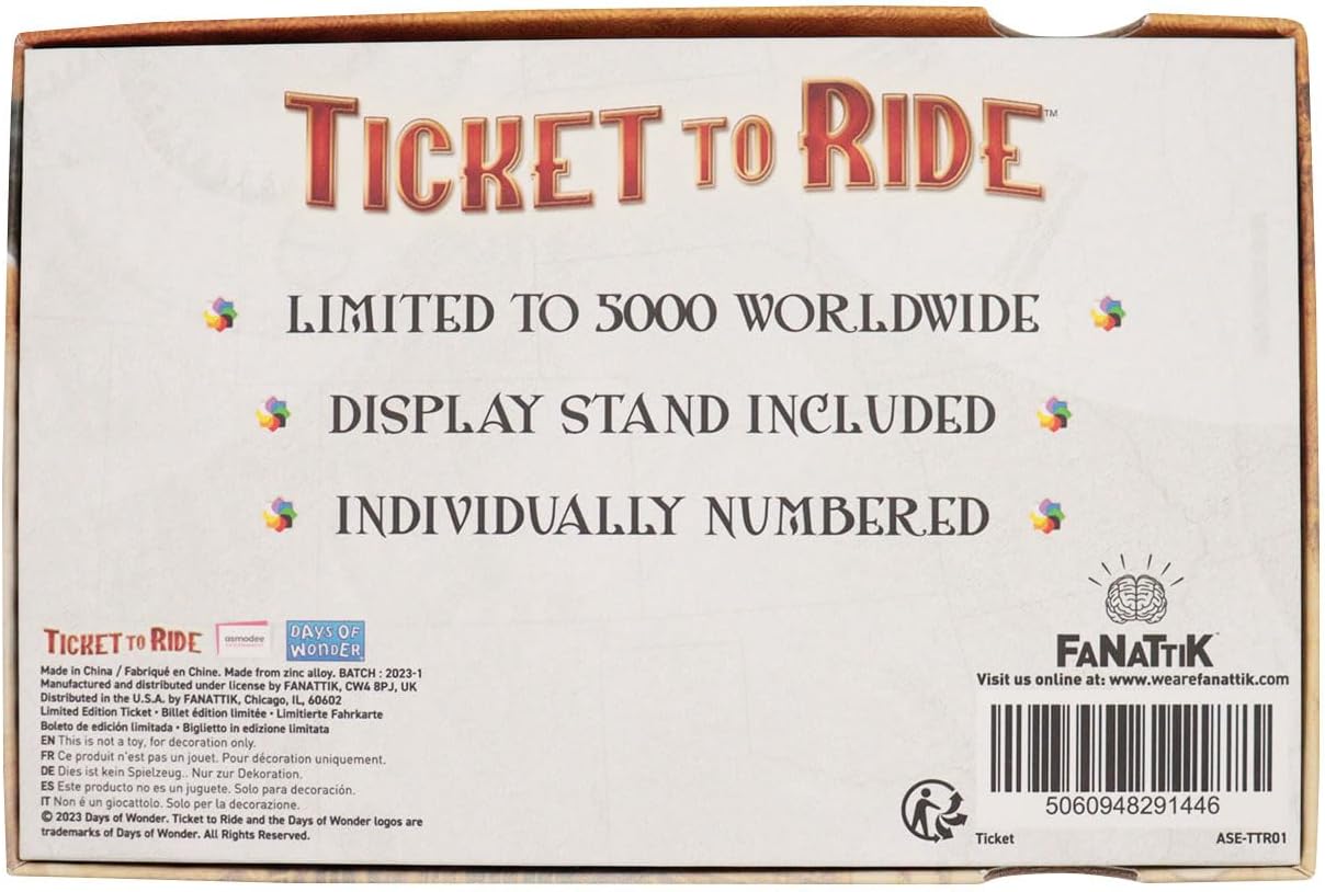 Ticket to Ride North American Open Tour Ticket