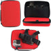 Navitech Red Case For AKASO V50X Native 4K30fps WiFi Action Camera