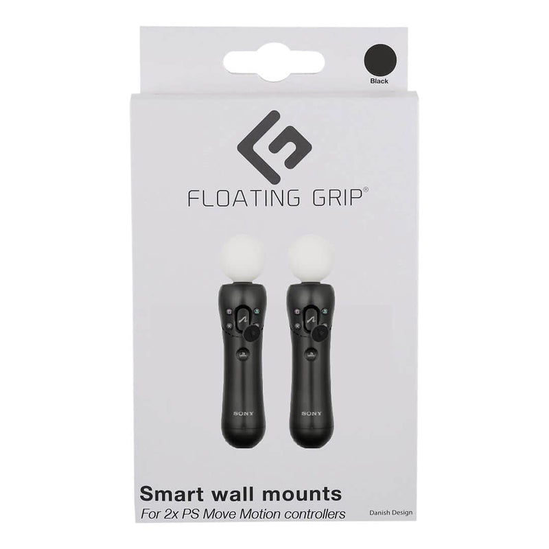 PlayStation 4 - Floating Grip Playstation Move Controller Wall Mounts (Black)