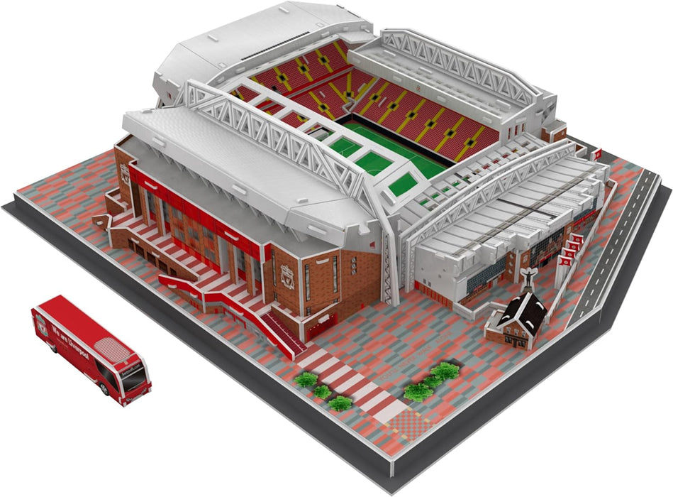 University Games U00882 Liverpool Football Club 3D Puzzle, Red, 40x30x11cm Completed