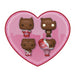 Funko Pocket POP! DC Valentines Box 4 Pack - Batman - (Choc) - DC Comics - Keychain - Collectable Vinyl Mini Figure Novelty Keyring - Stocking Filler - Gift Idea - Official Merchandise - Minifigure