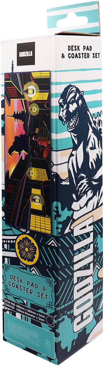 Godzilla XL Desk Pad and Coaster Set