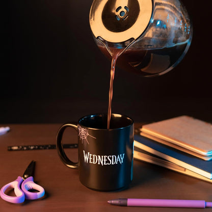 Grupo Erik Wednesday Ceramic Mug | 35 cl / 350 ml / 11,8 oz - 3.74 x 3.15 inches / 9.5 x 8 cm | Coffee Mug | Tea Mug | Cool Gifts | Wednesday Addams Gifts