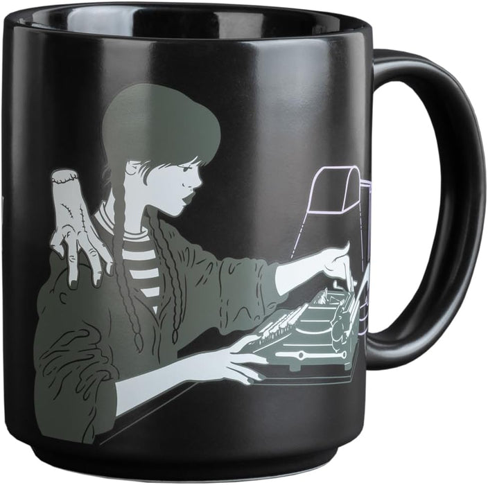 Grupo Erik Wednesday Ceramic Mug | 35 cl / 350 ml / 11,8 oz - 3.74 x 3.15 inches / 9.5 x 8 cm | Coffee Mug | Tea Mug | Cool Gifts | Wednesday Addams Gifts