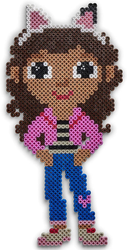 Hama Perlen Gabby's Dollhouse 7918 - Juego de cuentas para planchar (4000 cuentas medianas de 5 mm de diámetro, para manualidades creativas para grandes y pequeños