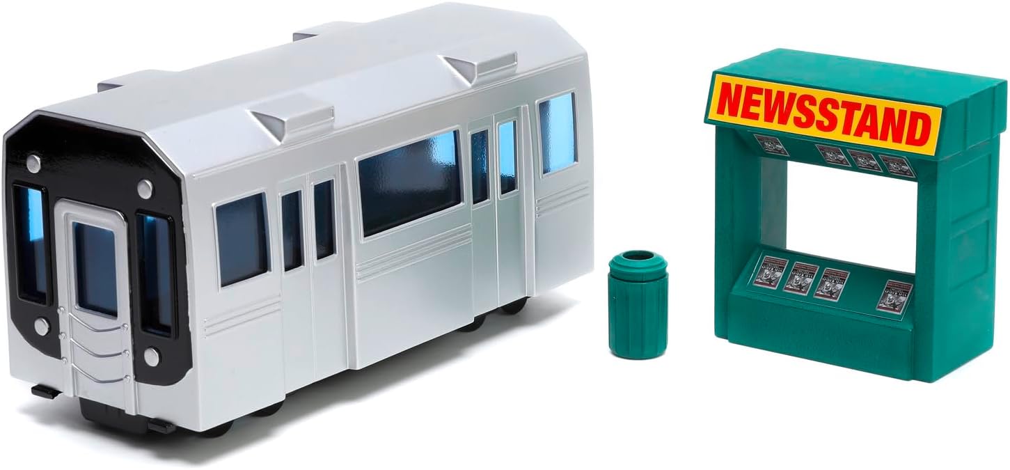 Jada - Marvel Spider-Man, Escenario Daily Bugle (20 cm) -Conjunto de Marvel Coleccionables, Incl. 2 Nano Figuras de Metal de Spider-Man y Jonah Jameson. a partiri de 5 años (253225012)