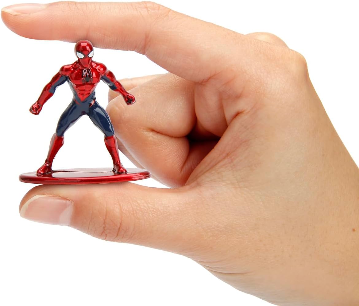 Jada - Marvel Spider-Man, Escenario Daily Bugle (20 cm) -Conjunto de Marvel Coleccionables, Incl. 2 Nano Figuras de Metal de Spider-Man y Jonah Jameson. a partiri de 5 años (253225012)