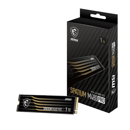 Hard Drive Msi Spatium M480 Pro Pcie 4.0 Nvme M.2 1Tb 1 Tb Ssd