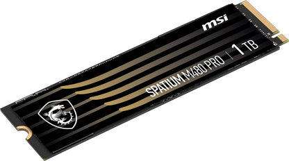 Hard Drive Msi Spatium M480 Pro Pcie 4.0 Nvme M.2 1Tb 1 Tb Ssd