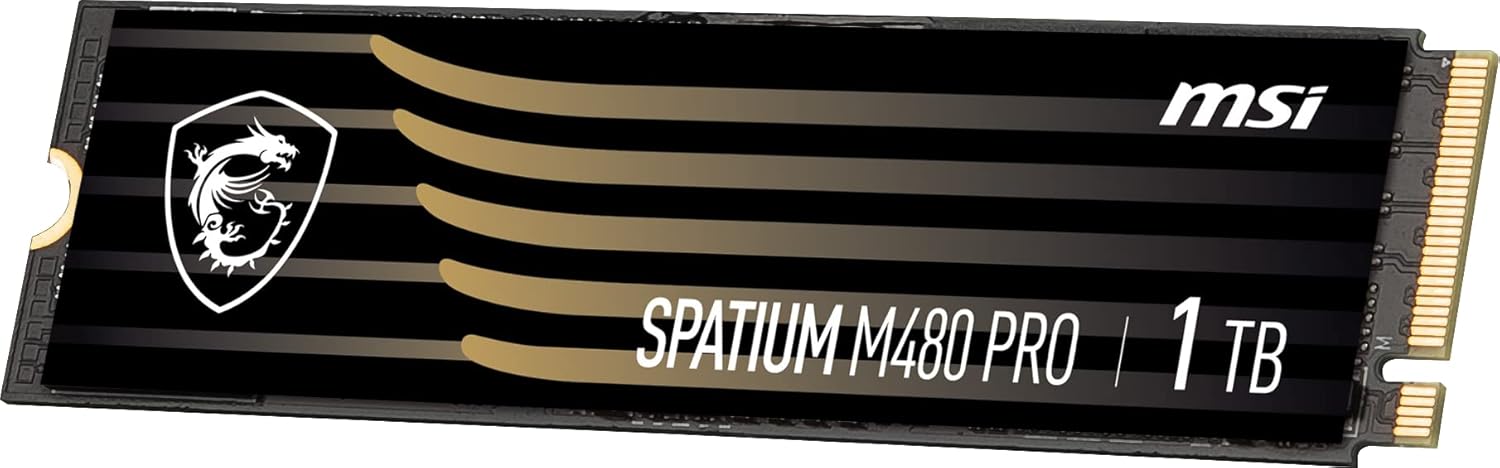 Hard Drive Msi Spatium M480 Pro Pcie 4.0 Nvme M.2 1Tb 1 Tb Ssd