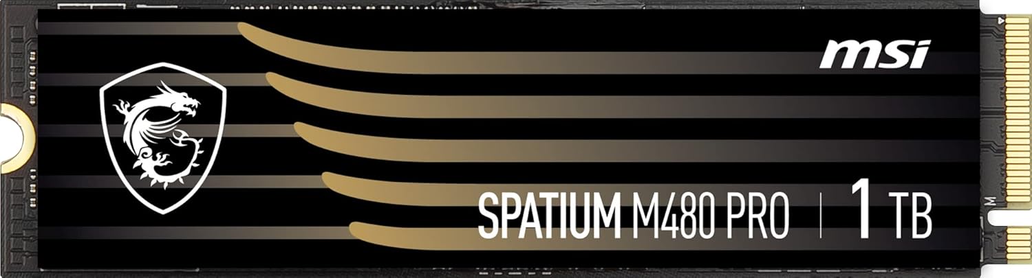 Hard Drive Msi Spatium M480 Pro Pcie 4.0 Nvme M.2 1Tb 1 Tb Ssd