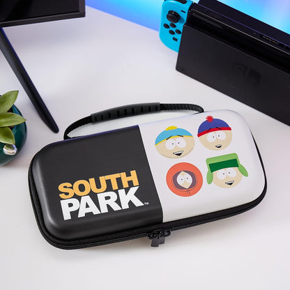 Numskull Official South Park Hard Shell Travel Case for Nintendo Switch and OLED Model 2021 Console - Fits 10 Games and Switch Accessories