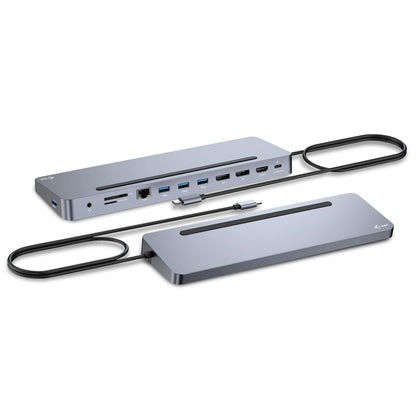 I-TEC USB-C ERGO 3X LCD DOCK METAL ERGONOMIC 4K DOCK PD 100 W