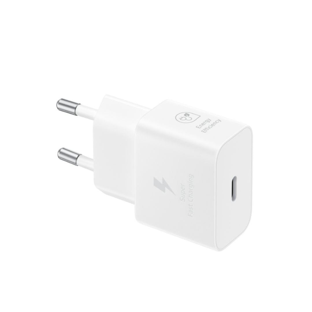 Samsung Schnellladeadapter, Energieeffizientes Ladegerät, USB-C, 25 Watt, Weiß, EP-T2510N