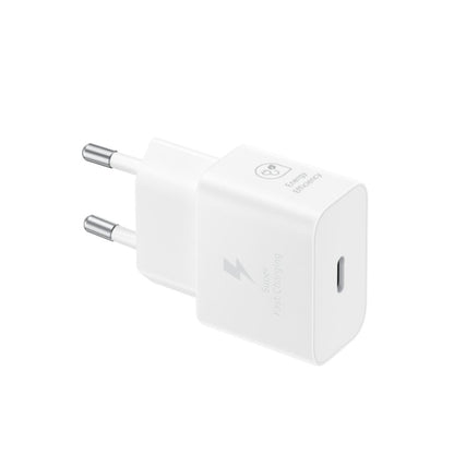 Samsung Schnellladeadapter, Energieeffizientes Ladegerät, USB-C, 25 Watt, Weiß, EP-T2510N