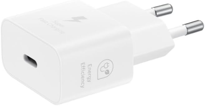 Samsung Schnellladeadapter, Energieeffizientes Ladegerät, USB-C, 25 Watt, Weiß, EP-T2510N