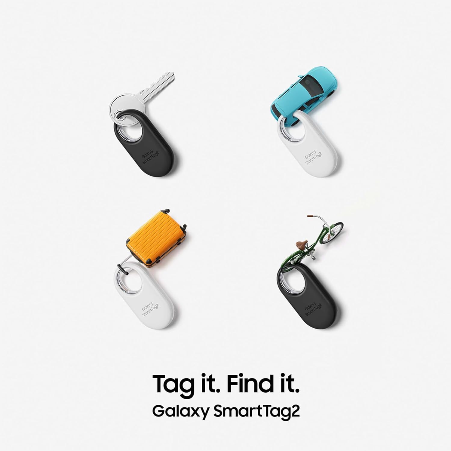 Samsung Galaxy SmartTag2 Bluetooth Tracker (1 Pack), Compass View AR, Find Lost Mode