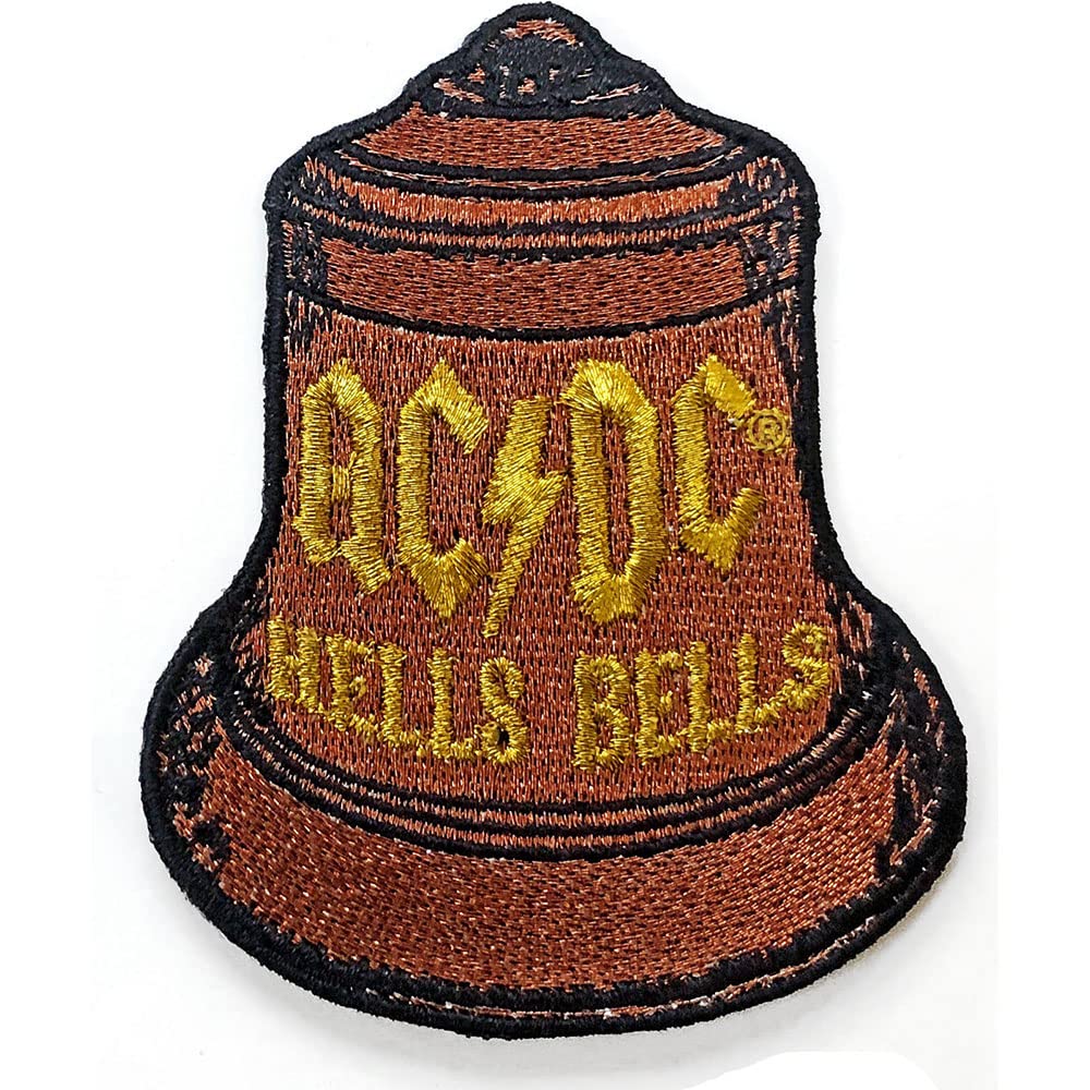 AC/DC Patch Hells Bells Band Logo Official Brown Size One Size