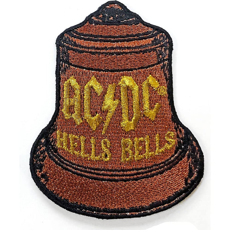 AC/DC Patch Hells Bells Band Logo Official Brown Size One Size