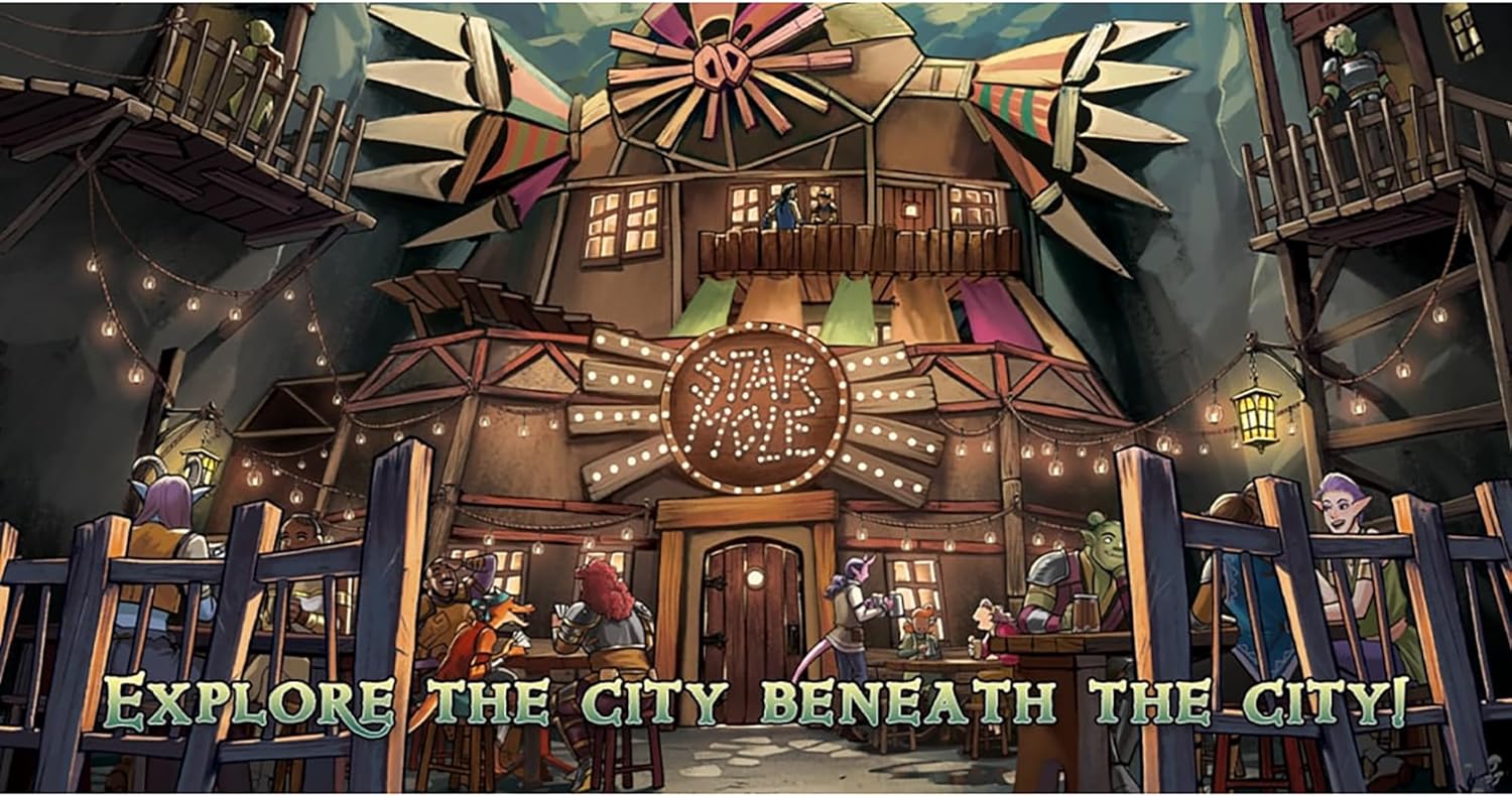Slugfest Game: The Red Dragon Inn 9: The Undercity - Stand Alone Or Combine, Strategy Board Game, Explore The City Below The City, Age 13+, 2-4 Player