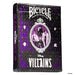 Bicycle Disney Villains Playing Cards - Features 12 Disney Villains Including Scar, Maleficent, Ursula, and More - Green or Purple Playing Cards (Colours May Vary