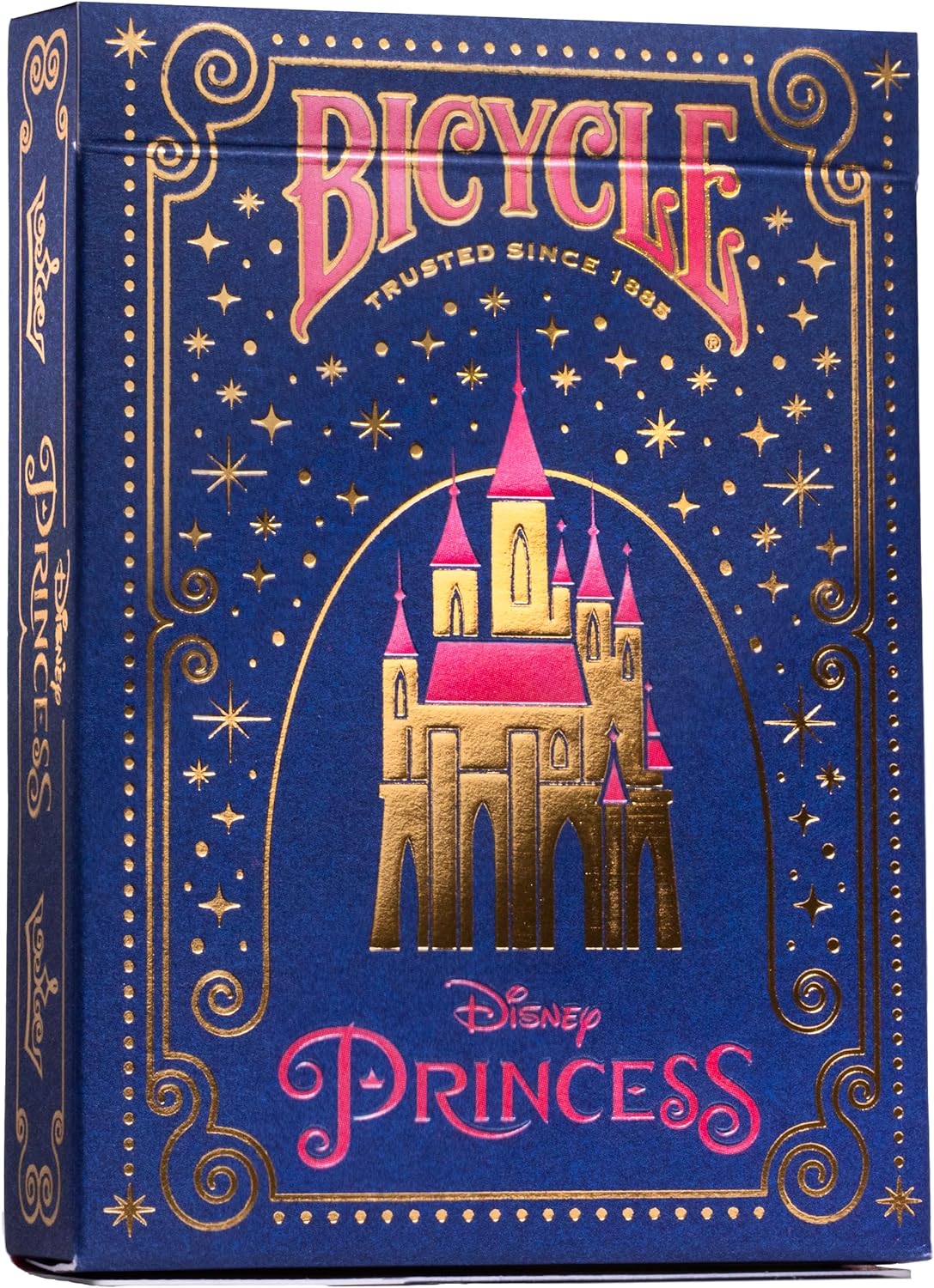 Bicycle Princess Pink & Navy Disney Playing Cards, Pink or Blue, Colours May Vary - 1 Deck, Air Cushion Finish, Professional, Superb Handling & Durability, Great Gift For Card Collectors