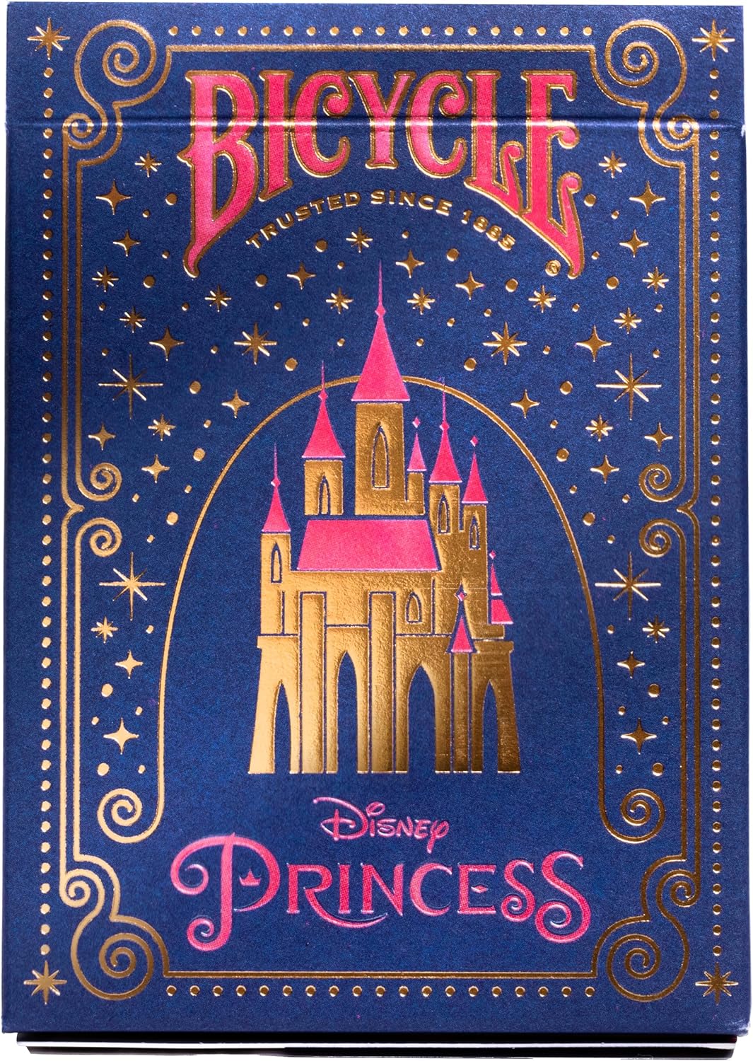 Bicycle Princess Pink & Navy Disney Playing Cards, Pink or Blue, Colours May Vary - 1 Deck, Air Cushion Finish, Professional, Superb Handling & Durability, Great Gift For Card Collectors