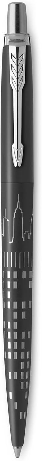 PARKER Jotter Ballpoint Pen, Special Edition, NYC Black CT, Medium Point with Blue Ink, Gift Box